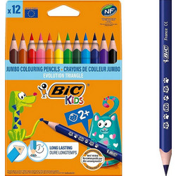 BIC Jumbo Ξυλομπογιές Σετ 12τμχ