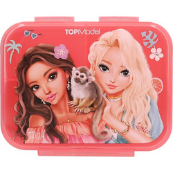 Top Model Juicy Πλαστικό Παιδικό Δοχείο Φαγητού Κοραλί