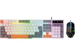 A1020 Σετ Gaming Πληκτρολόγιο RGB White