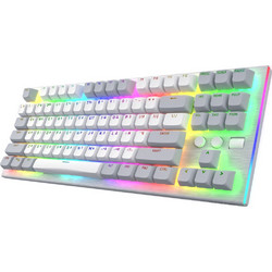 Hator Gravity Μηχανικό Gaming Πληκτρολόγιο TenKeyLess με Hator Aurum Orange 2.0 Διακόπτες RGB White
