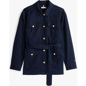 Tommy Hilfiger Γυναικείο Μπουφάν Σακάκι Μακρύ Navy Μπλε WW0WW45933-C1G