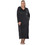 PNN Nightwear Γυναικείο Νυχτικό Χειμωνιάτικο Βελουτέ Μαύρο 1263-0035-1