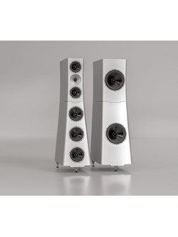 YG Acoustics XV Studio 3 (Four Towers) Ζεύγος Ηχείων Hi-Fi Δαπέδου 4 Δρόμων Silver