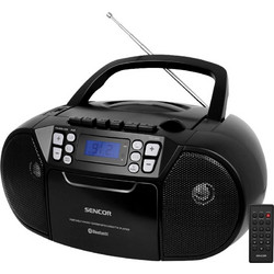 Sencor SPT 3907 Φορητό CD Player με Κασετόφωνο / Bluetooth / USB Μαύρο