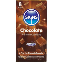 Skins Chocolate Προφυλακτικά με Γεύσεις & Λιπαντικό 8τμχ