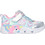 Skechers Unicorn Παιδικά Sneakers με Φωτάκια Ασημί Γαλάζια 303064N-SMLT