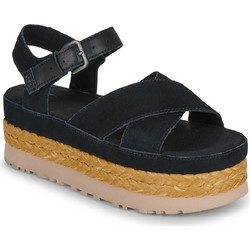 UGG Aubrey Καλοκαιρινές Γυναικείες Πλατφόρμες Ψηλές Μαύρες 1167471-BLK