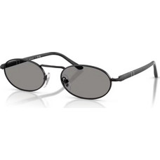 Persol PO1023S 1078R5 Ανδρικά Γυαλιά Ηλίου Στρογγυλά Μεταλλικά Μαύρα με Μαύρο Φακό