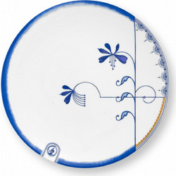 Pip Studio The Blue Bird White Πιάτο Φρούτου Πορσελάνης 20cm 51001526