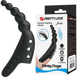 Pretty Love Jordin Honey Fingering Vibrator Δονητής Δακτύλου Μαύρος
