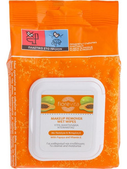 Fiorevita Papaya & Vitamin E Μαντηλάκια Ντεμακιγιάζ 30τμχ