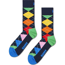 Happy Socks Argyle Ανδρικές Κάλτσες Ψηλές Navy Μπλε P003218-1000