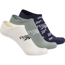 Reebok Invisible Ανδρικές Κάλτσες Σοσόνια με Σχέδια Λευκές Navy Μπλε Πράσινο Mint 3Pack GM5867