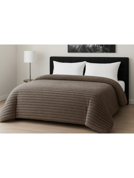 Le Blanc Κουβερτοπάπλωμα Υπέρδιπλο 220x240 Rib Moka