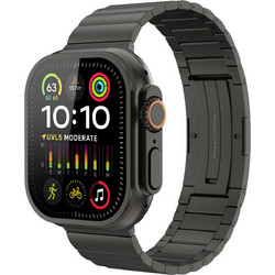 Vonmahlen Link Band Pro Titanium Λουράκι Μεταλλικό Black (Apple Watch 44 / 45 / 46 / 49mm)