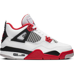 Jordan Air Jordan 4 Retro Παιδικά Sneakers Μποτάκια Μαύρα Λευκά Κόκκινα 408452-160