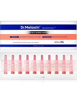 Dr.Melaxin Necksphalt ECM Ceramide Αντιγηραντικό Ενυδατικό Serum Ντεκολτέ για Σύσφιξη με Ceramides Νιασιναμίδη & Πεπτίδια 10x1.5ml