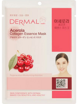Dermal Acerola Collagen Sheet Μάσκα Προσώπου για Ενυδάτωση με Κολλαγόνο 23gr