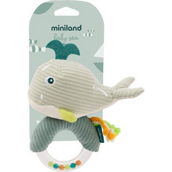 Miniland Baby Sea Υφασμάτινη Κουδουνίστρα Κρίκος