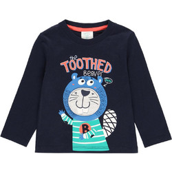 Boboli Παιδικό T-Shirt Μακρυμάνικο Navy Μπλε 313063