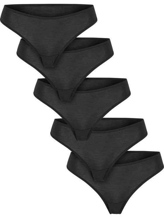 Urban Classics Γυναικεία String Μαύρα Multipack TB7668C-03878