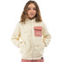 District75 Παιδική Ζακέτα Fleece με Φερμουάρ Μπεζ Ροζ 225KGHZ-591-092