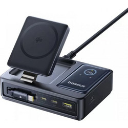 Baseus Nomos 5in1 Βάση Φόρτισης με Καλώδιο USB-C με Θύρα USB-A & 2 Θύρες USB-C 140W Power Delivery