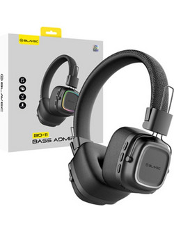 Blavec BO-11 Ασύρματα Bluetooth Ακουστικά On Ear με Noise Cancelling Μαύρα