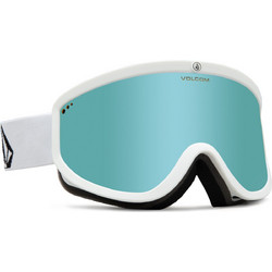 Volcom Footprints VG0623503-ICCH Μάσκα Σκι & Snowboard Ενηλίκων Λευκή με Φακό Καθρέπτη Μπλε