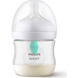 Philips Avent Natural Response Πλαστικό Μπιμπερό με Θηλή Σιλικόνης κατά των Κολικών 0+ Μηνών Transparent 125ml SCY670/01