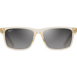 Maui Jim GS587-21 Ανδρικά Γυαλιά Ηλίου Τετράγωνα Κοκάλινα Λευκά με Μαύρο Φακό