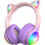 Kiddoboo Delulu DiscoBeats Ασύρματα Bluetooth Παιδικά Ακουστικά Over Ear Ροζ Μωβ