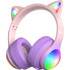 Kiddoboo Delulu DiscoBeats Ασύρματα Bluetooth Παιδικά Ακουστικά Over Ear Ροζ Μωβ