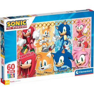 Παιδικό Puzzle Clementoni Maxi Super Color Sonic 60 Κομμάτια