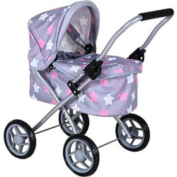 Knorrtoys Καρότσι Κούκλας Mini Lili Star Grey Pink