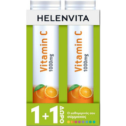 Helenvita Vitamin C Orange 1000mg 2x20 Αναβράζοντα Δισκία
