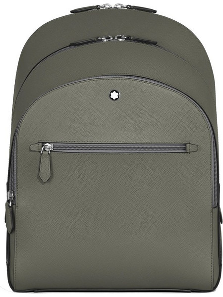 Montblanc Saffiano MB199360 Δερμάτινο Σακίδιο Πλάτης Χακί