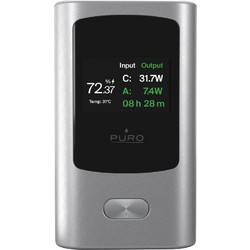 Puro PUFCBB100P10DKGR Power Bank 10000mAh 45W με Θύρα USB-A & Θύρα USB-C Power Delivery Grey