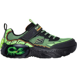 Skechers Παιδικά Sneakers Μαύρα Πράσινα 402120L-BKLM