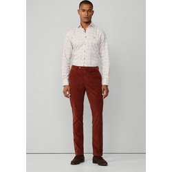 Hackett Ανδρικό Παντελόνι Chino Κοτλέ Slim Εφαρμογή Μπορντό HM2100019R