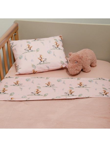Baby Oliver Des 426 Κουβέρτα Κούνιας Βελουτέ 100x150 Ροζ