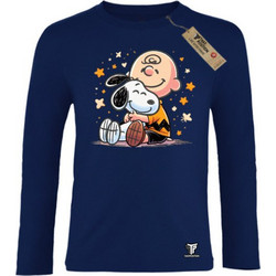 Takeposition Snoopy Love Παιδικό T-Shirt Μακρυμάνικο Navy Μπλε 214-814-1300