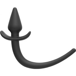 Zenn Silicone Dog Tail Πρωκτική Σφήνα Tail Plug 18cm Μαύρη
