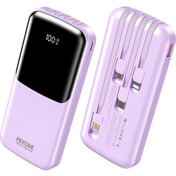 WK WP-65 Power Bank 10000mAh 22.5W με Θύρα USB-A & Θύρα USB-C Power Delivery Purple
