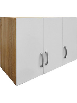 Pakoworld Τρίφυλλο Πατάρι Ντουλάπας Λευκό 90x41.5x60cm 383-000070