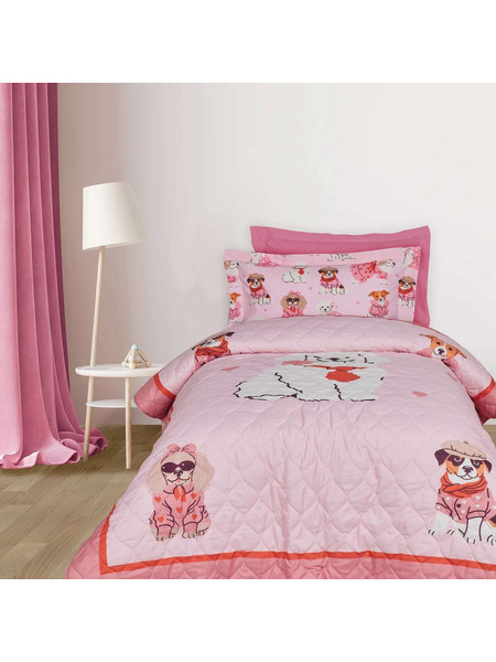 Das Home Παιδικό Κουβερλί Μονό Microfiber 160x220 4938 Ροζ