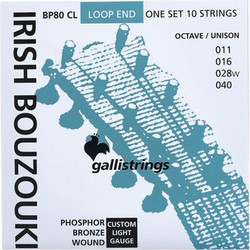 Galli BP80 CL Σετ 10 Χορδές Μπουζουκιού Phosphor Bronze 11-40" Custom Light Tension