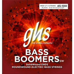 GHS Boomers 4045ML Σετ 4 Χορδές Ηλεκτρικού Μπάσου Nickel Plated Steel 45-100" Medium Tension