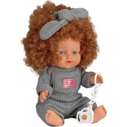 Magic Baby Κούκλα Betty Curly Hair με Κόκκινα Μαλλιά & Πιπίλα 30cm