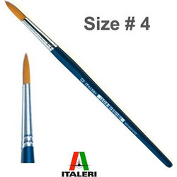 Italeri Πινέλο Ζωγραφικής No4 Στρογγυλό με Συνθετική Τρίχα 51207